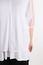  AKH Fashion Bigshirt in kastiger Form, aus Viskose, 1274.06922, Weiß, Schick, Modern, Bequem