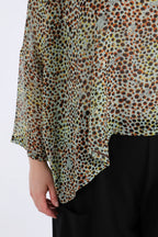  AKH Fashion Bigshirt in kastiger Form, aus Viskose, 1279.03018, Mint, Animal, Schick, Modern