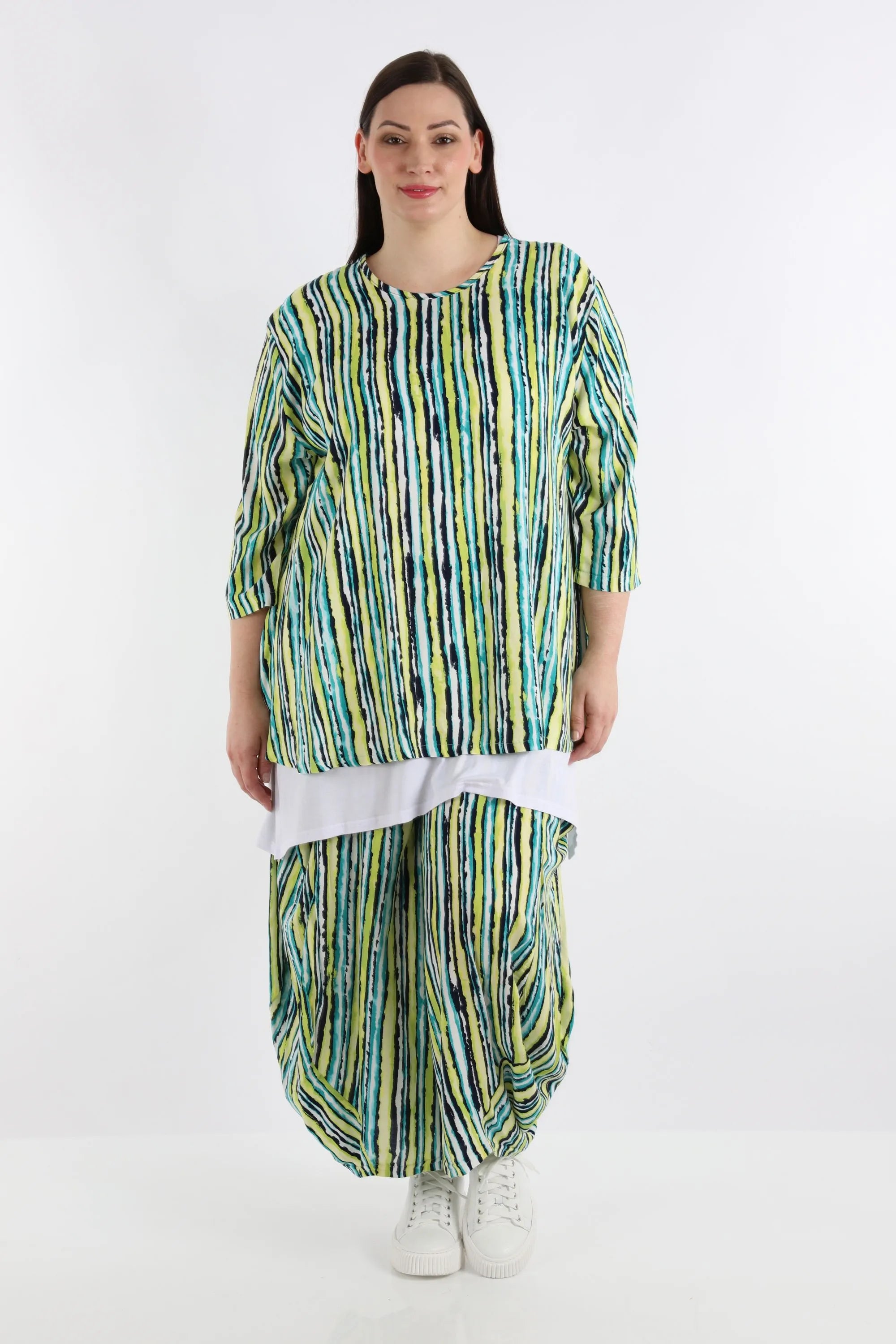 Shirt von AKH Fashion aus Viskose in Glocken-Form, ausgefallene Lagenlook Mode