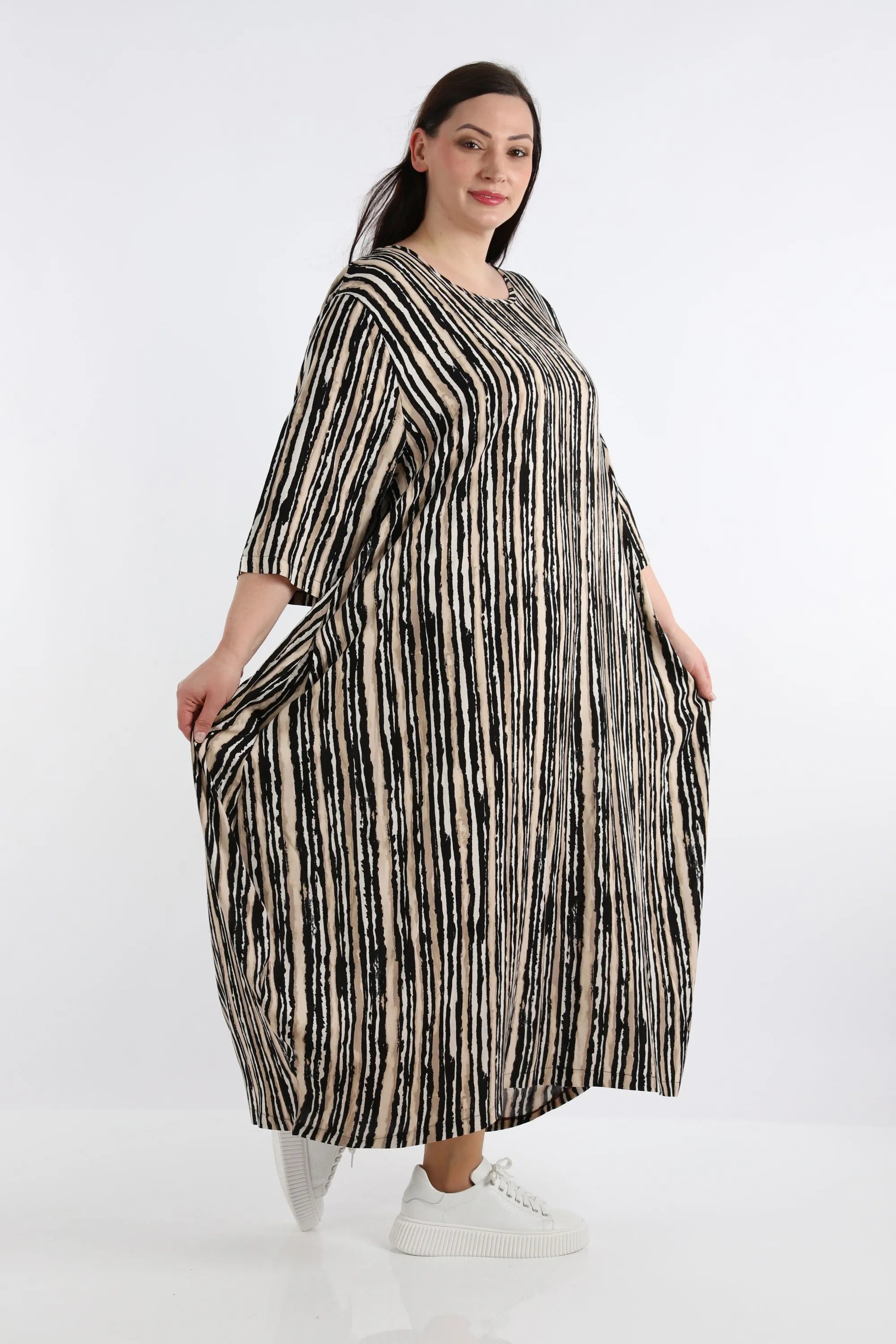 Ballonkleid von AKH Fashion aus Viskose, ausgefallene, zeitlose Lagenlook Mode