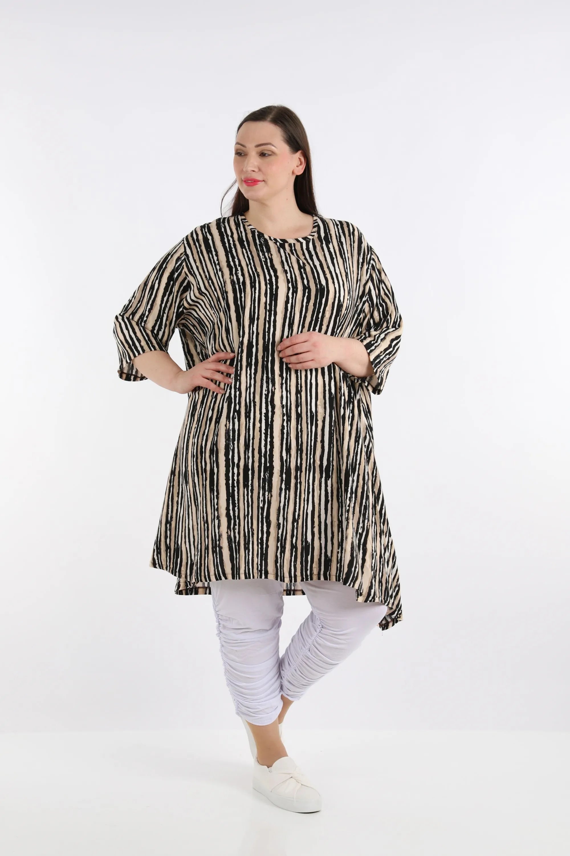A-Form Shirt von AKH Fashion aus Viskose, ausgefallene, zeitlose Lagenlook Mode