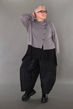  AKH Premium Jacke in gerader Form, aus Viskose, P1008.7006, Hellgrau, Ausgefallen, Zeitlos