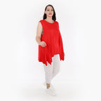  A-Form Top von AKH Fashion aus Viskose, 1233.03071, Rot, Schick, Modern, Bequem