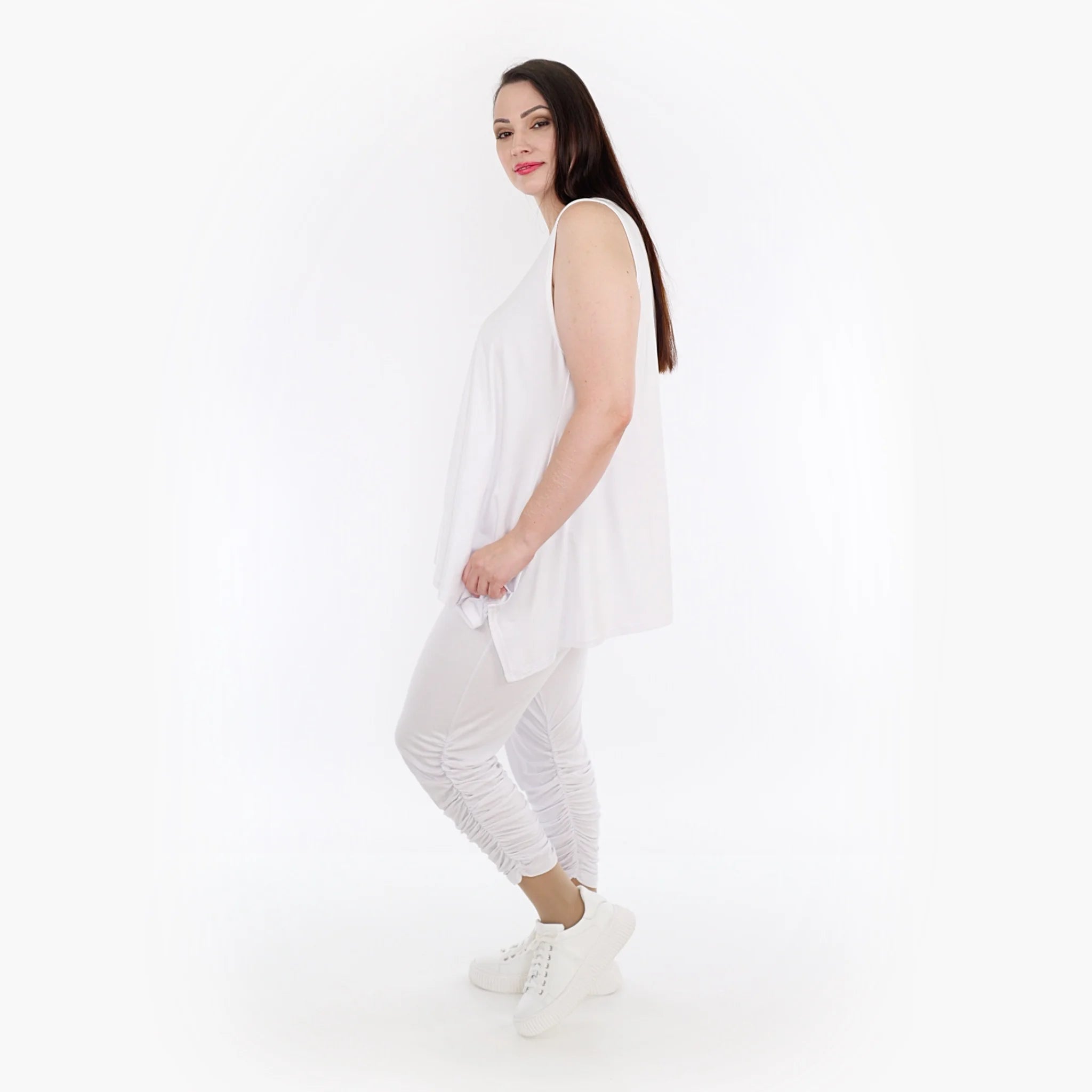  A-Form Top von AKH Fashion aus Viskose, 1233.03071, Weiß, Schick, Modern, Bequem