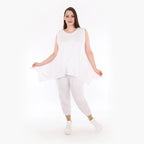  A-Form Top von AKH Fashion aus Viskose, 1233.03071, Weiß, Schick, Modern, Bequem