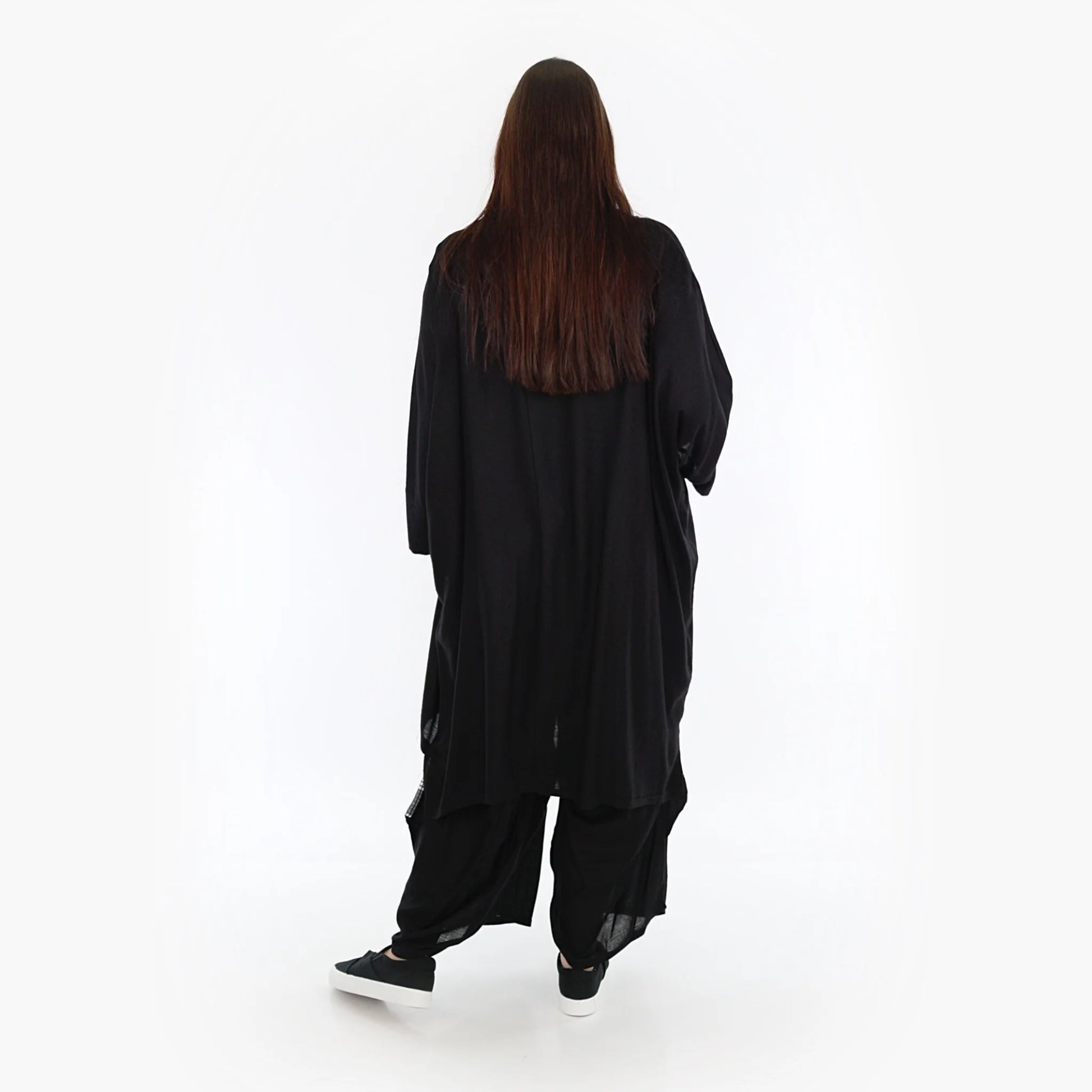  Bigshirt von AKH Fashion aus Viskose in kastiger Form, 1269.06925, Schwarz, Schick, Modern