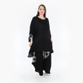 Shirt von AKH Fashion aus Viskose in kastiger Form, ausgefallene Lagenlook Mode