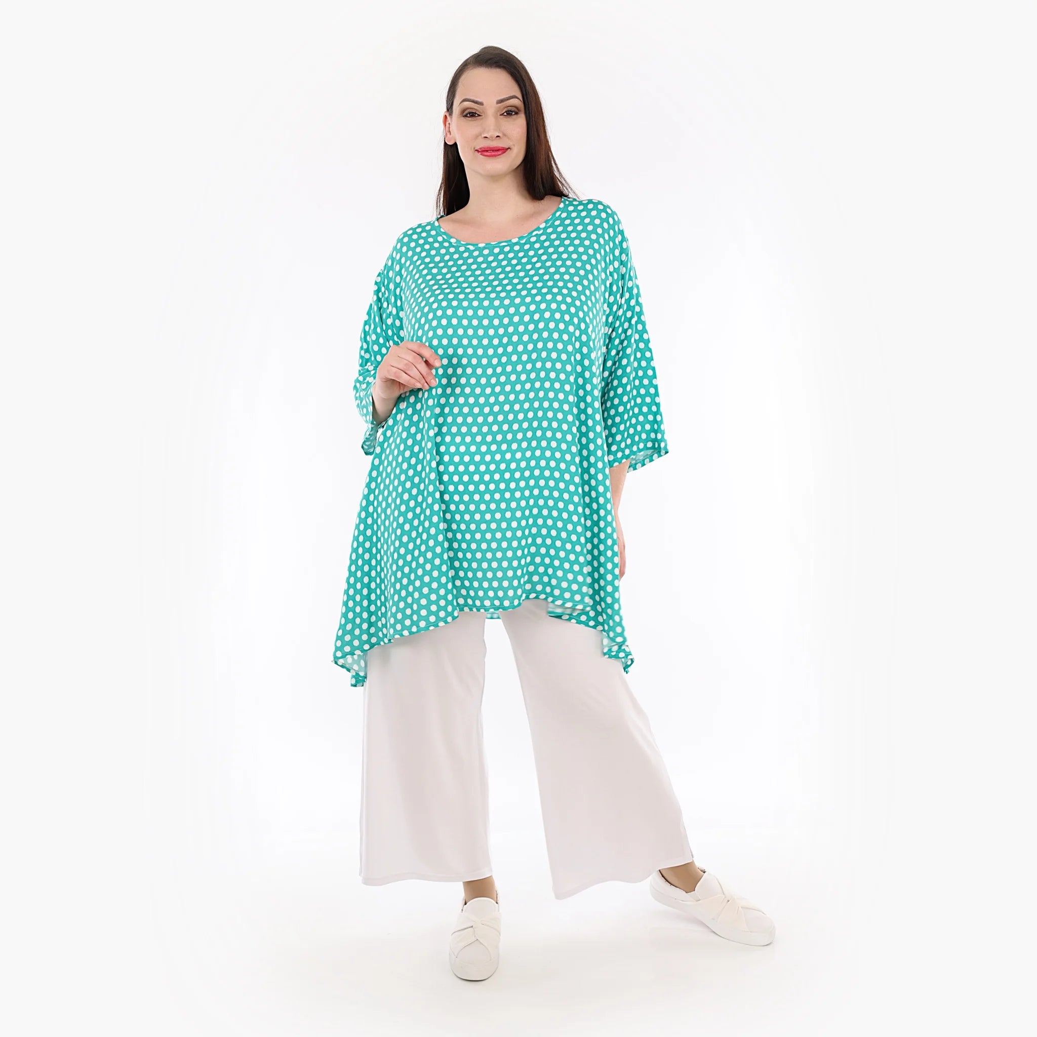 A-Form Shirt von AKH Fashion aus Viskose, ausgefallene, zeitlose Lagenlook Mode