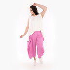  Ballonhose von AKH Fashion aus Viskose, 1273.08069, Pink-Weiß, Schick, Modern, Bequem