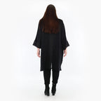  AKH Fashion Bigshirt in kastiger Form, aus Materialmix, 1316.06925, Schwarz, Streifen