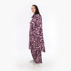  AKH Fashion Mantel in Vokuhila-Form, aus Viskose, 1318.02276, Beere-Rosa, Schick, Modern
