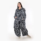 Mantel von AKH Fashion aus Viskose in Vokuhila-Form, ausgefallene Lagenlook Mode