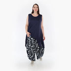 Ballonhose von AKH Fashion aus Viskose, 1318.08069, Marine-Hellblau, Schick, Modern
