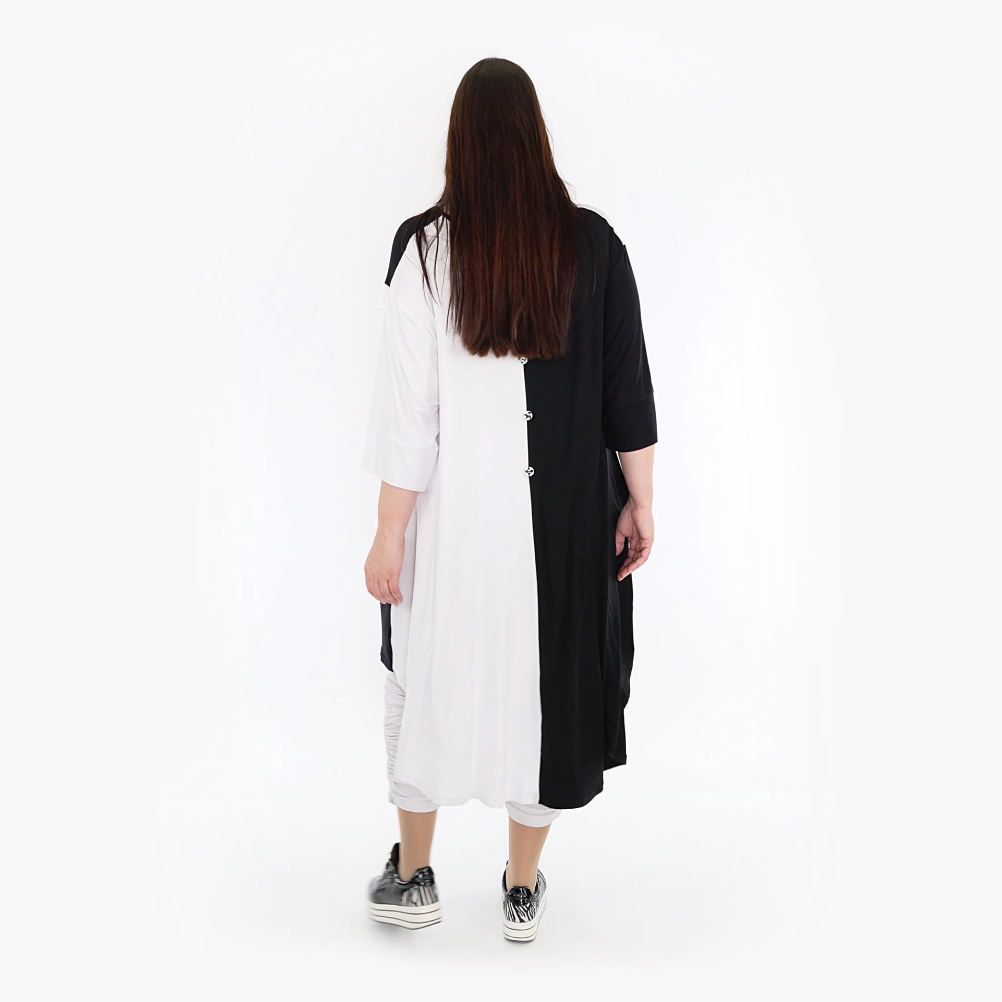 Shirt von AKH Fashion aus Viskose in gerundeter Form, ausgefallene Lagenlook Mode