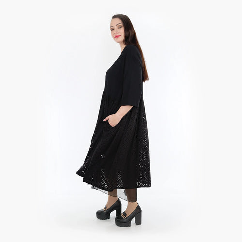 Ballonkleid von AKH Fashion aus Viskose, ausgefallene, zeitlose Lagenlook Mode