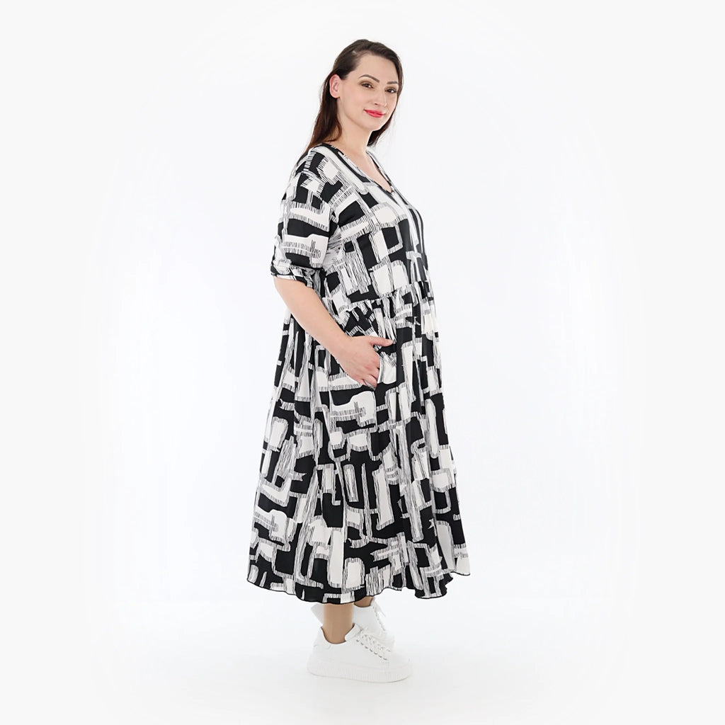 Ballonkleid von AKH Fashion aus Viskose, ausgefallene, zeitlose Lagenlook Mode