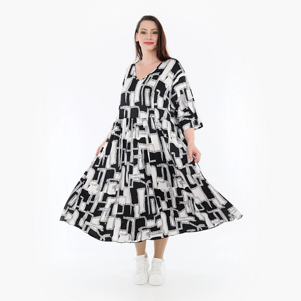 Ballonkleid von AKH Fashion aus Viskose, ausgefallene, zeitlose Lagenlook Mode