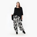  Ballonhose von AKH Fashion aus Viskose, 1323.08067, Schwarz-Weiß, Schick, Modern, Bequem