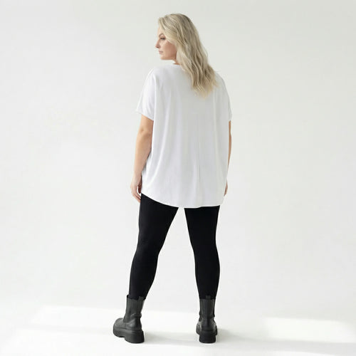 Oversized Shirt von Divas Planet aus Baumwolle, DP10148, Weiß, Schick, Modern, Bequem