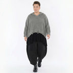 AKH Premium Bigshirt in kastiger Form, aus Baumwolle, P1032.2601, Grau, Ausgefallen, Zeitlos