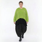 AKH Premium Bigshirt in kastiger Form, aus Baumwolle, P1032.2601, NeonGrün, Ausgefallen