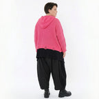 AKH Premium Bigshirt in kastiger Form, aus Baumwolle, P1032.2601, Rosa, Ausgefallen, Zeitlos