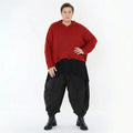 AKH Premium Bigshirt in kastiger Form, aus Baumwolle, P1032.2601, Rot, Ausgefallen, Zeitlos