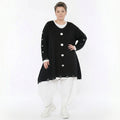 A-Form Bigshirt von AKH Premium aus Baumwolle, P1032.2603, Schwarz, Ausgefallen, Zeitlos