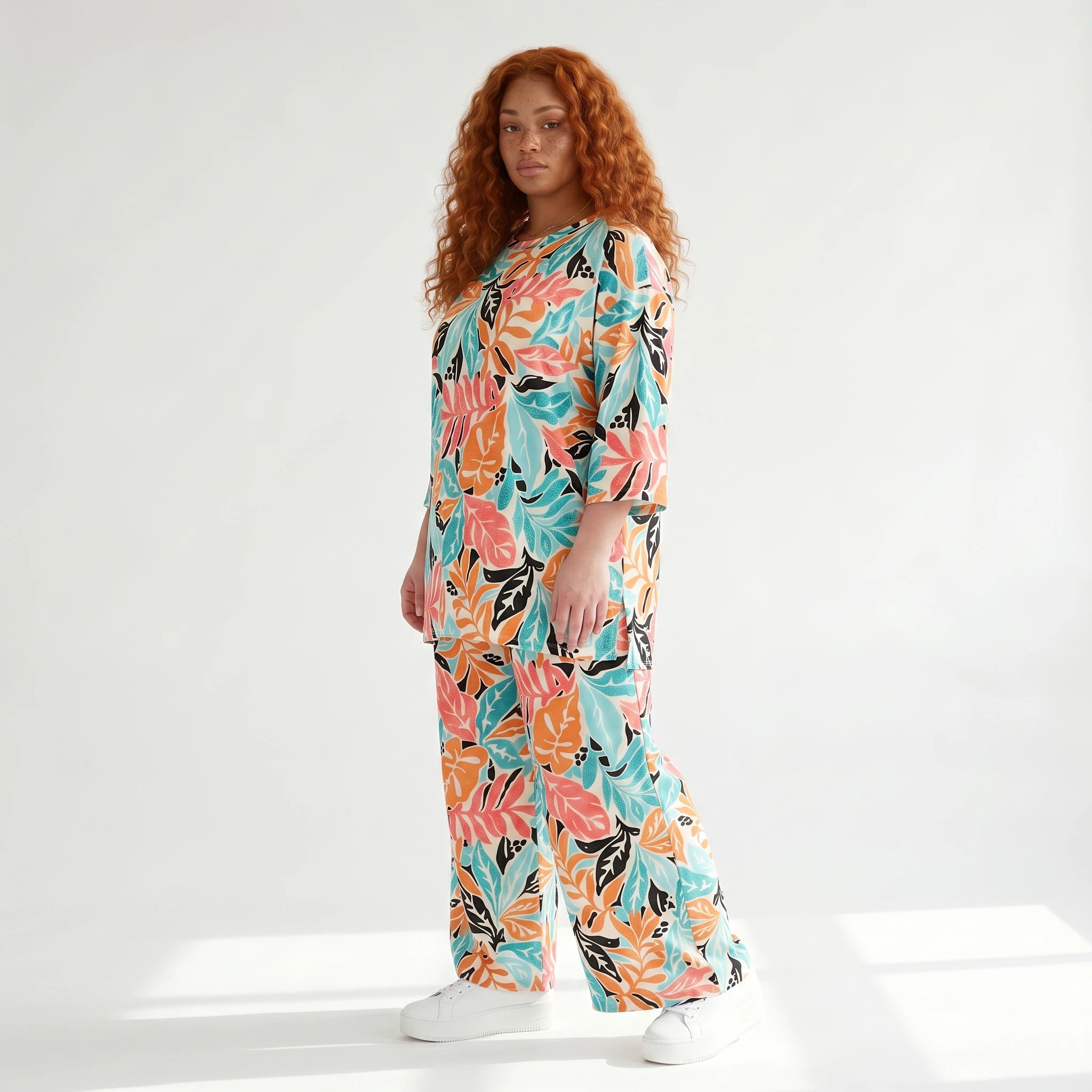 Zeitlos elegantes Lagenlook Oversize Shirt in schmeichelnder A-Form, weich fließend, Mehrfarbig