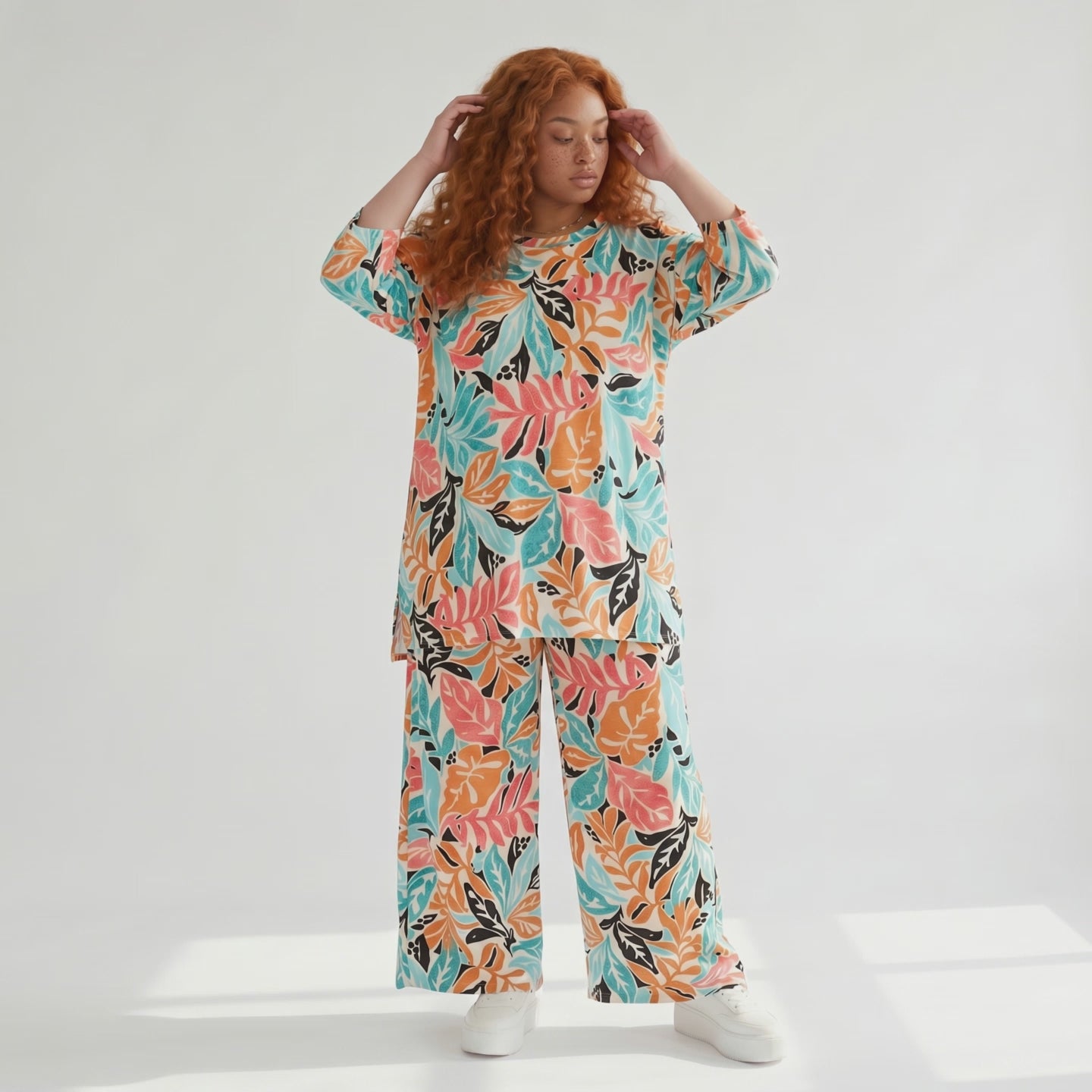 Zeitlos elegantes Lagenlook Oversize Shirt in schmeichelnder A-Form, weich fließend, Mehrfarbig