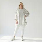 A-Form Shirt von AKH Fashion aus Baumwolle, ausgefallene, zeitlose Lagenlook Mode