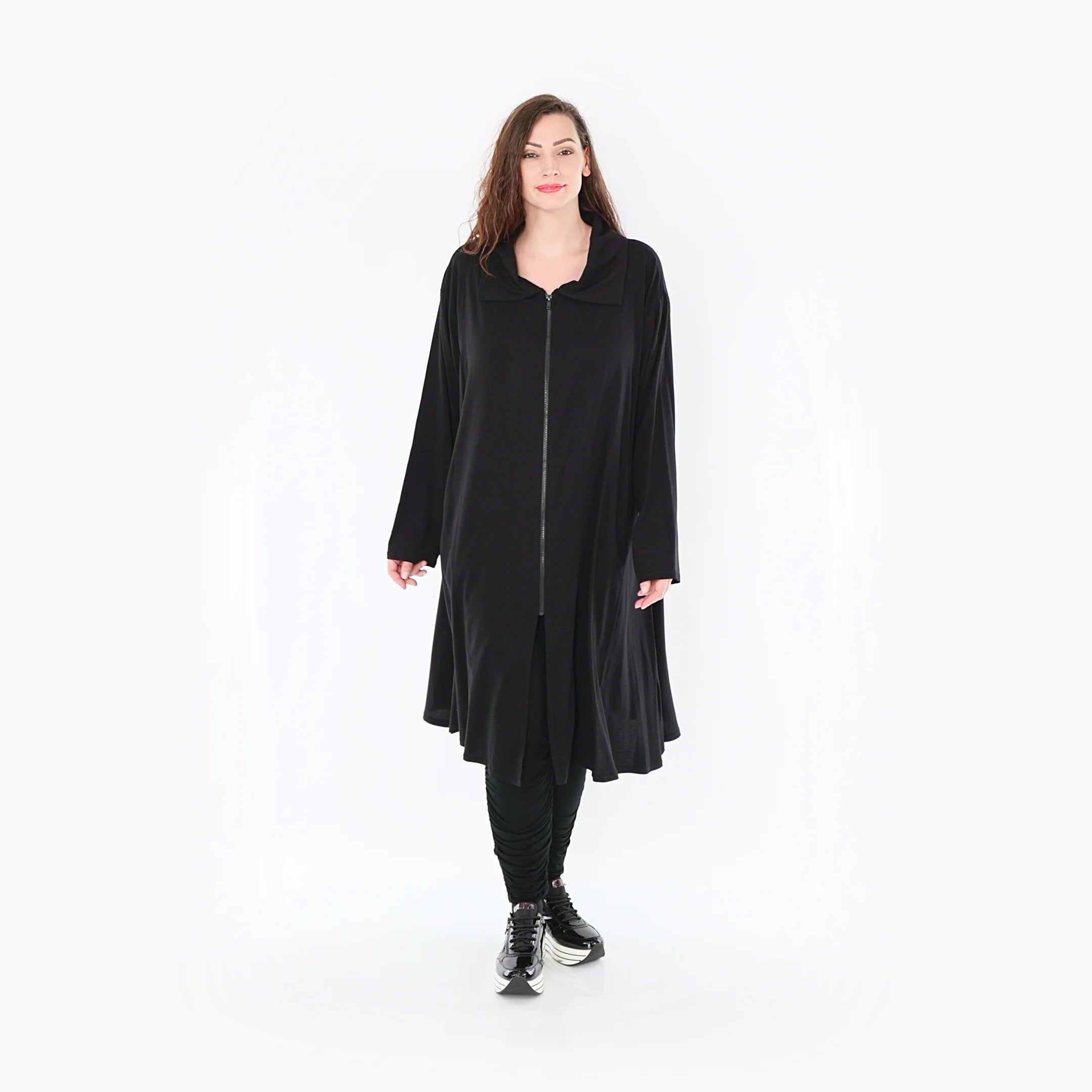 A-Form Bluse von AKH Fashion aus Viskose, 1380.06606, Schwarz, Schick, Modern, Bequem