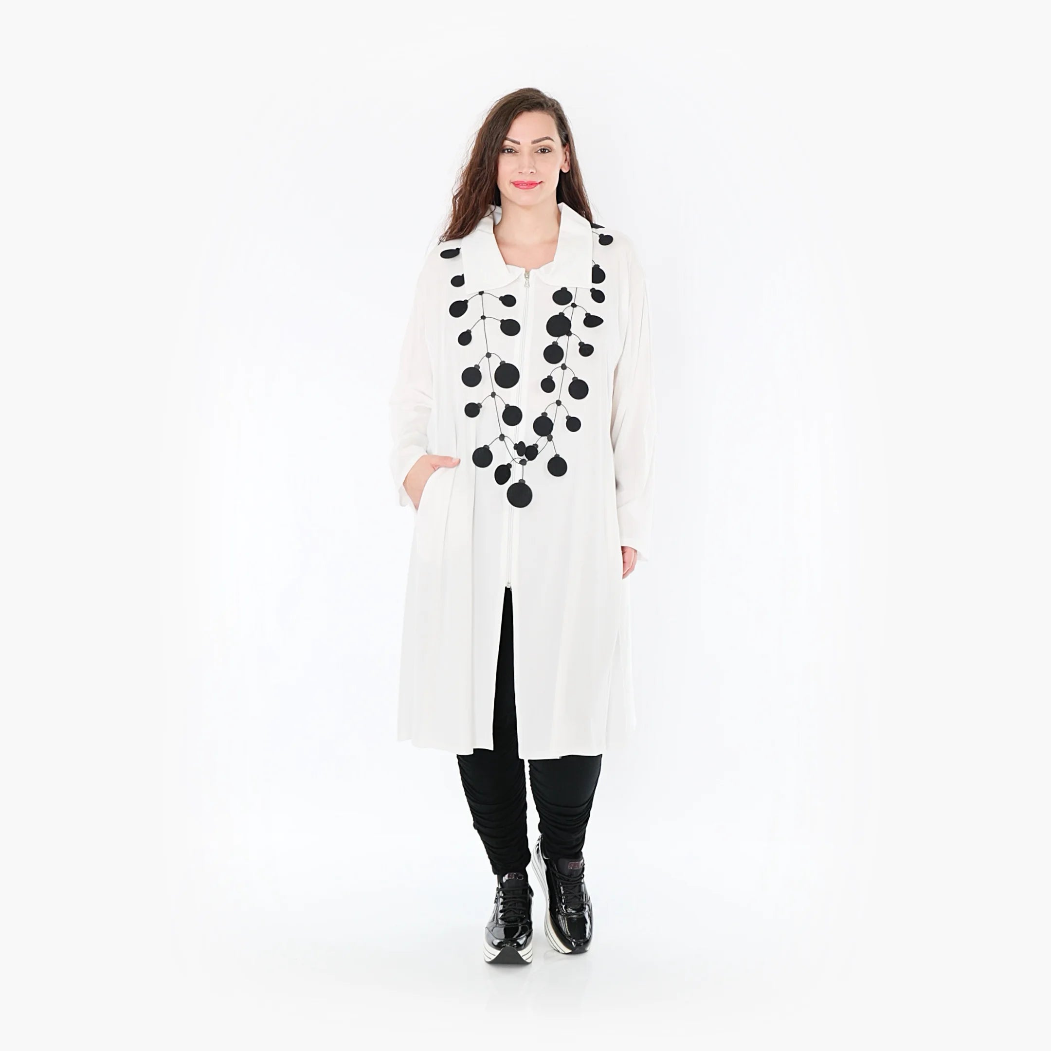A-Form Bluse von AKH Fashion aus Viskose, 1380.06606, Weiß, Schick, Modern, Bequem