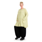 A-Form Jacke von AKH Fashion aus Materialmix, 1133.01382, Hellgrün, Schick, Modern, Bequem