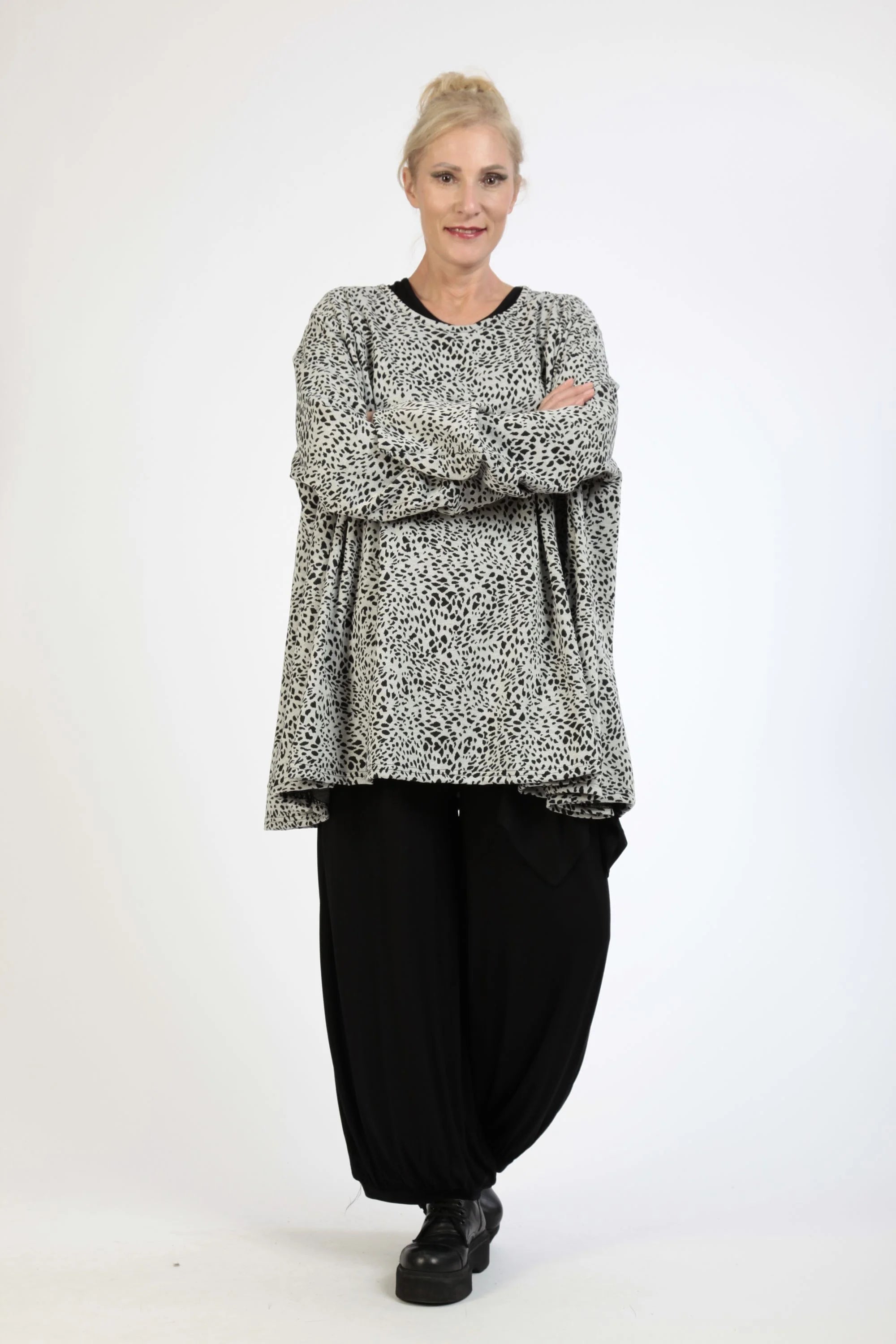 A-Form Shirt von AKH Fashion aus Materialmix, ausgefallene, zeitlose Lagenlook Mode