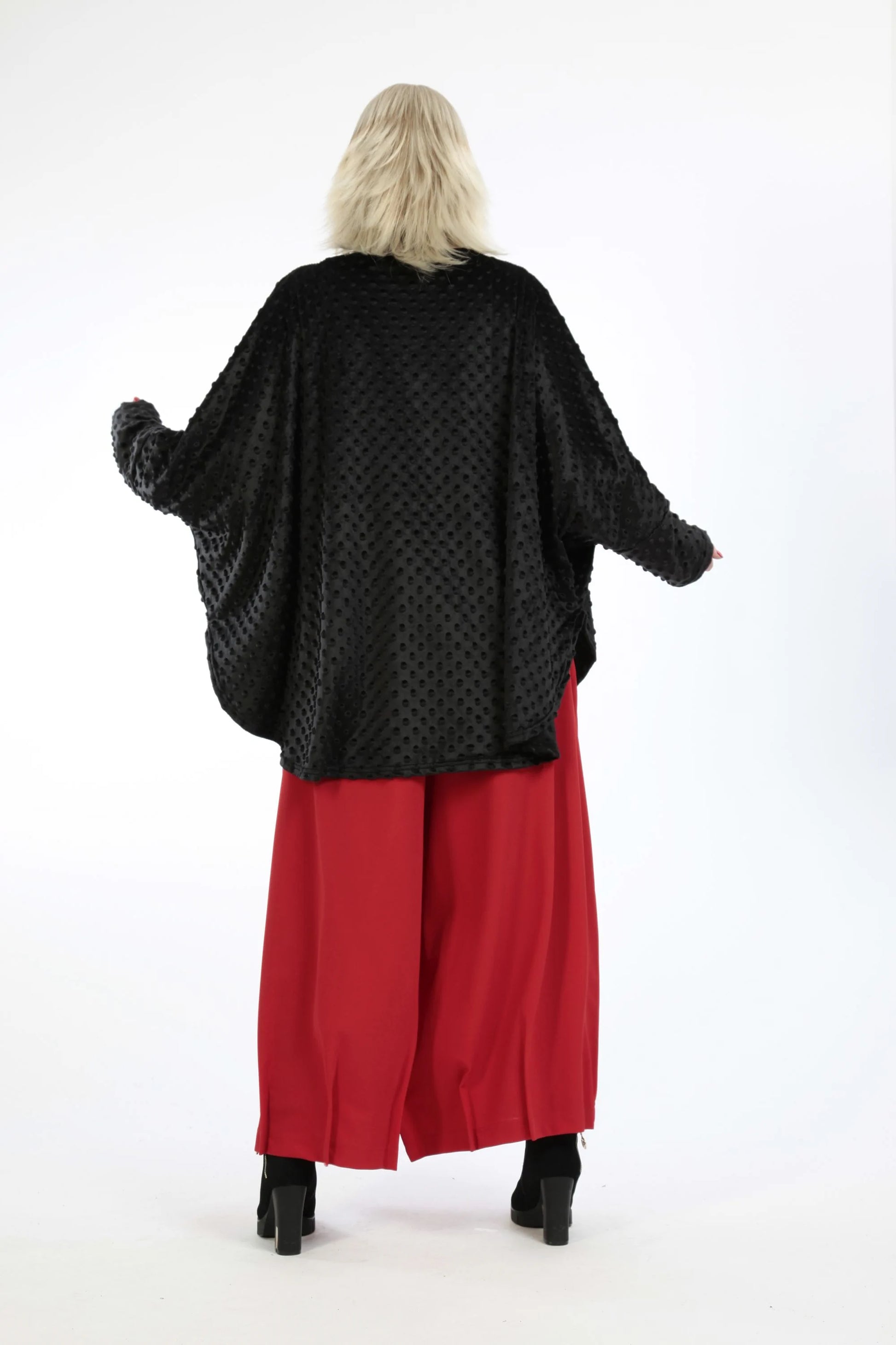  Bigshirt von AKH Fashion aus Polyester in gerundeter Form, 1207.06887, Schwarz, Ausgefallen