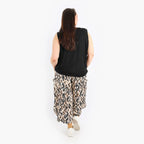  Ballonhose von AKH Fashion aus Viskose, 1309.08069, Beige-Schwarz-Cognac, Farbmix, Schick