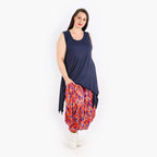  Ballonhose von AKH Fashion aus Viskose, 1309.08069, Orange-Violett-Blau, Farbmix, Schick