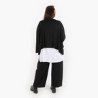  AKH Fashion Hose in gerader Form, aus Viskose, 1312.00122, Schwarz, Schick, Modern, Bequem
