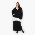  AKH Fashion Rock in gerader Form, aus Viskose, 1312.00186, Schwarz, Schick, Modern, Bequem