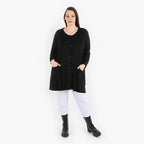 A-Form Jacke von AKH Fashion aus Viskose, ausgefallene, zeitlose Lagenlook Mode