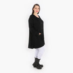 A-Form Jacke von AKH Fashion aus Viskose, ausgefallene, zeitlose Lagenlook Mode