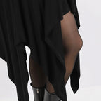  Zipfel Kleid von AKH Fashion aus Viskose, 1312.03067, Schwarz, Schick, Modern, Bequem