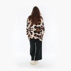  AKH Fashion Bigshirt in kastiger Form, aus Viskose, 1369.06993, Beige-Schwarz-Braun, Leopard
