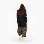  Ballonhose von AKH Fashion aus Viskose, 1370.08069, Schwarz-Braun-Grün, Animal, Schick