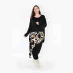  Haremshose von AKH Fashion aus Viskose, 1373.06992, Weiß-Schwarz-Cognac, Leopard, Schick