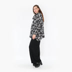  AKH Fashion Bigshirt in kastiger Form, aus Materialmix, 1375.03019, Dunkelgrau-Grau, Kariert