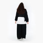 Überwurf von AKH Fashion aus Materialmix in kastiger Form, ausgefallene Lagenlook Mode