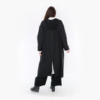  A-Form Mantel von AKH Fashion aus Viskose, 1325.06976, Schwarz, Schick, Modern, Bequem