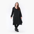  A-Form Kleid von AKH Fashion aus Viskose, 1325.06982, Schwarz, Schick, Modern, Bequem